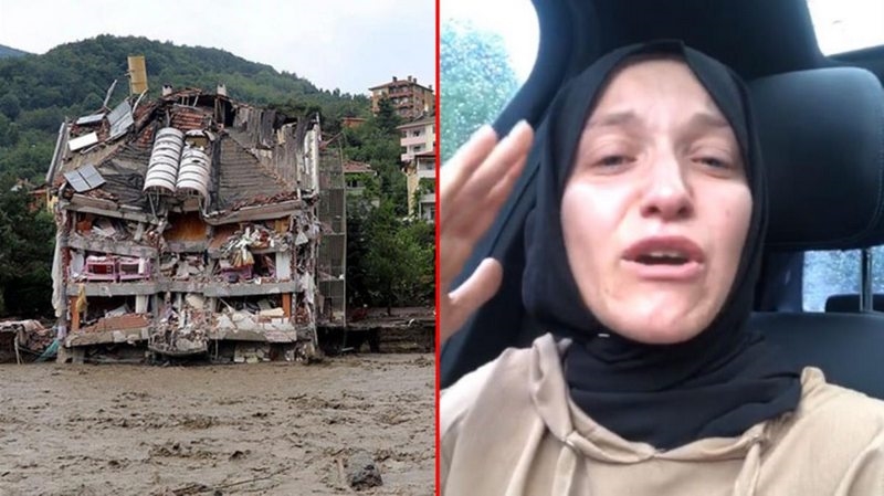 Yıkımın büyük olduğu Bozkurt`ta sığındığı arabanın içinde video çeken kadından acı çağrı: Lütfen sesimizi duyun