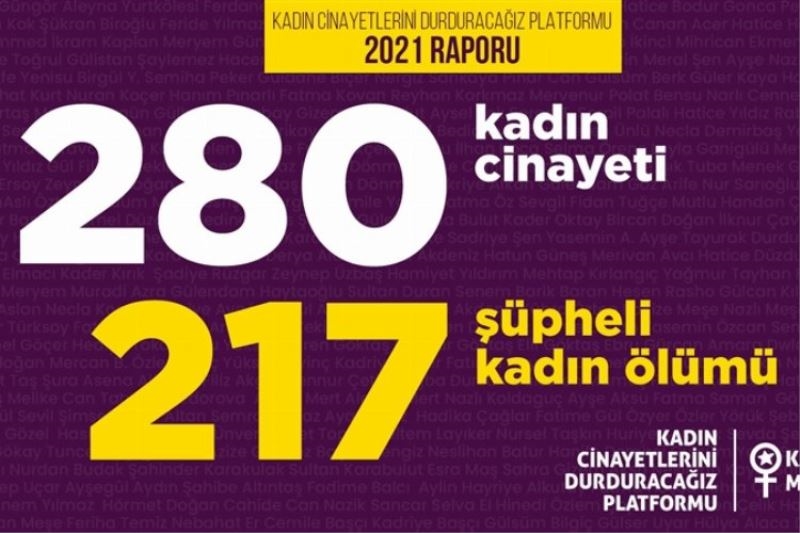 280 kadın cinayetinden 217