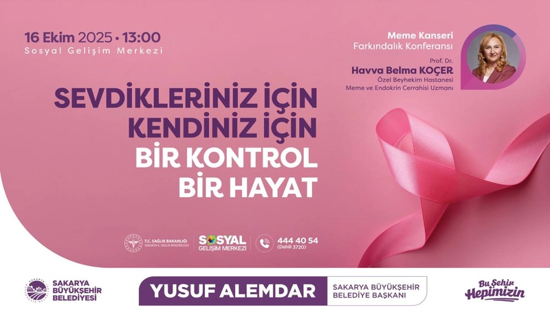 Meme kanseri farkındalık konferansı 16 Ekim
