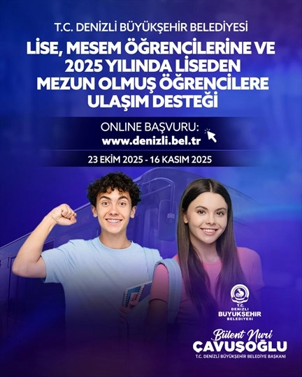 Denizli Büyükşehir Belediyesi ulaşım desteğini genişletti