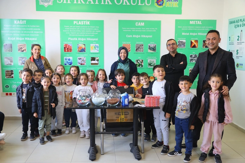 Anaokulu Öğrencileri Geri Dönüşüm Tesisinde Çevre Bilinci Kazandı