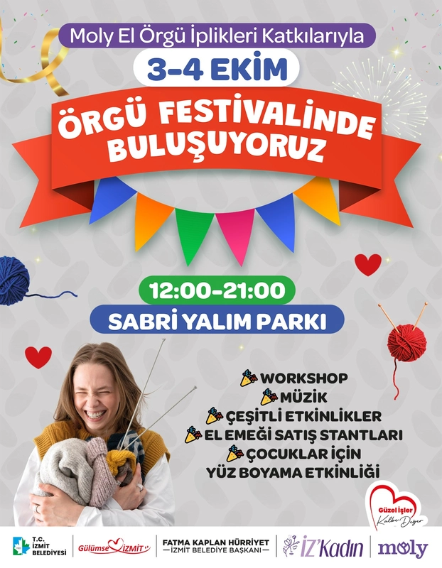 İZMİT’TE EL EMEĞİ RÜZGÂRI: ÖRGÜ FESTİVALİ BAŞLIYOR