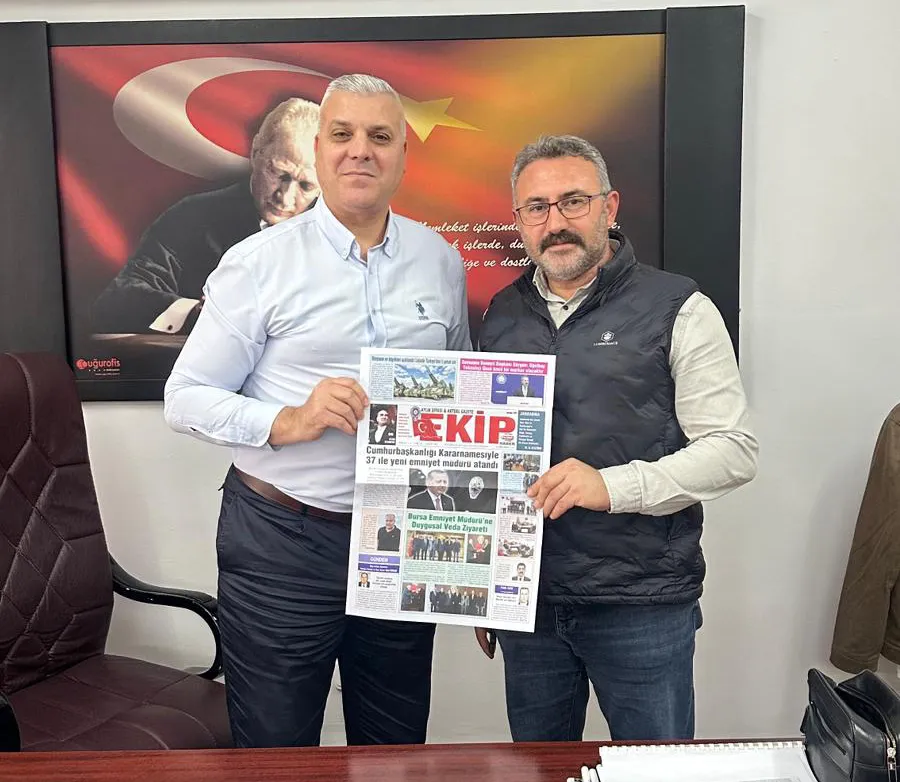 EKİP POLİS HABER KIRKLARELİ BÖLGE MÜDÜRÜ HİKMET AYDOĞAN’DAN BAŞKAN YARDIMCISI YAMANER’E ZİYARET