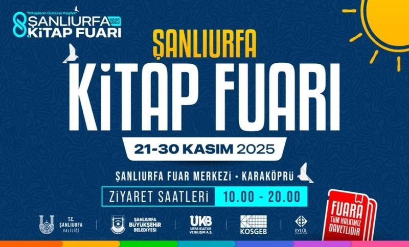 8. Şanlıurfa Kitap Fuarı 21 Kasım