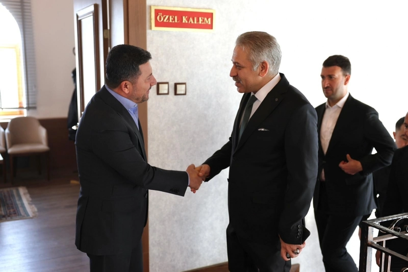 Nevşehir Belediye Başkanı Rasim Arı, İl Emniyet Müdürü Serkan Karaman