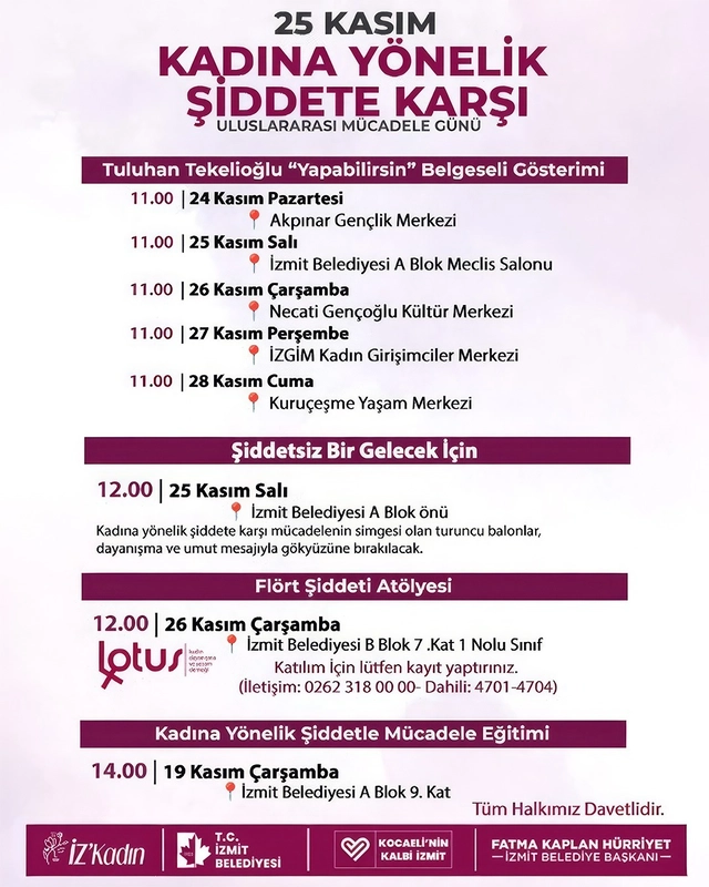 İzmit Belediyesi 25 Kasım