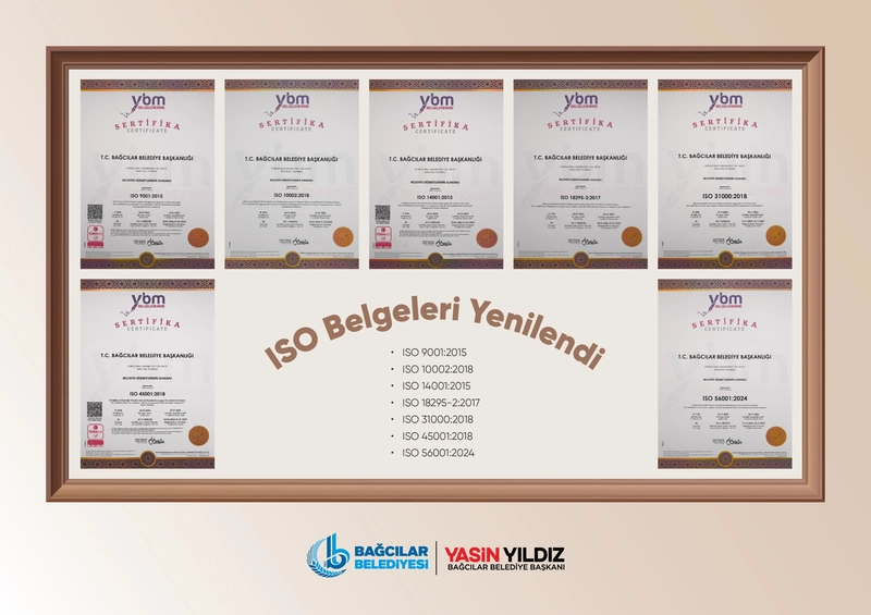 Bağcılar Belediyesi Entegre Yönetim Sistemleri Belgelerini 2025 Yılında da Yeniledi