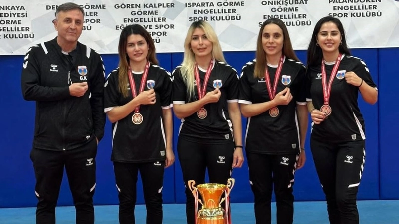 Kahramanmaraş Büyükşehir Belediyesi Kadın Goalball Takımı 1. Lig Şampiyonu Oldu