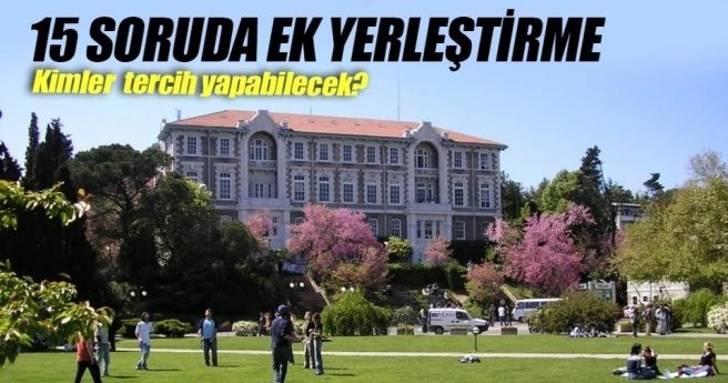15 soruda ek yerleştirme