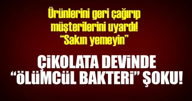 ABD`li ünlü çikolata üreticisi Mars`ın ürünlerinde ?salmonella bakterisi? çıktı