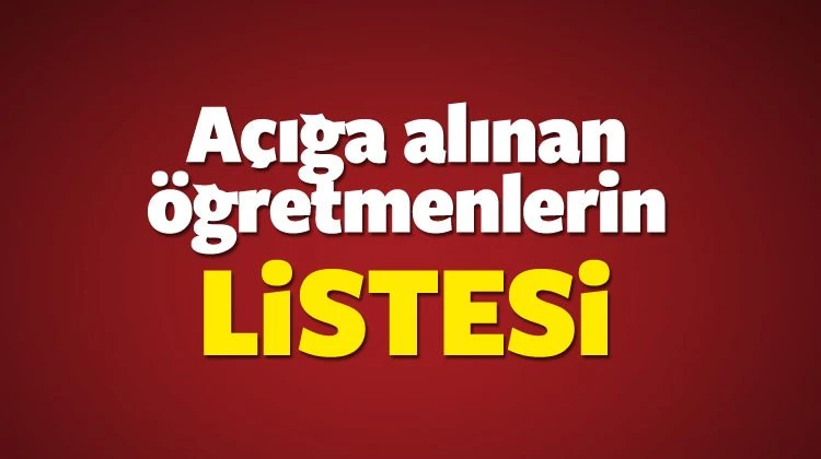 Açığa Alınan Bütün Öğretmenleri Listesi - MEBBİS giriş ekranı