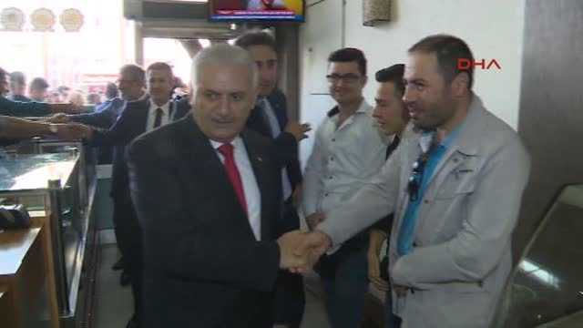 Afyonkarahisar - Başbakan Yıldırım, Esnafı Ziyaret Etti