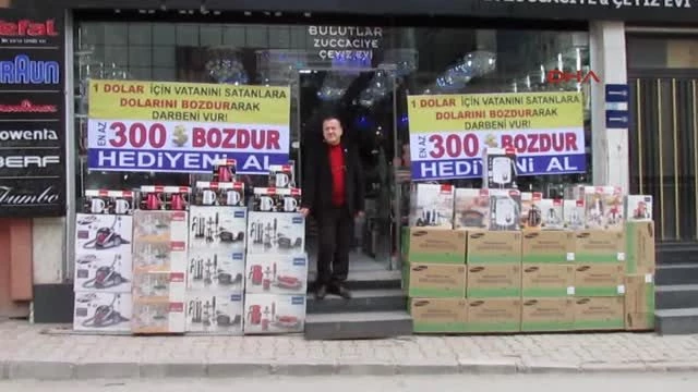 Afyonkarahisar Züccaciyeciden, 300 Dolar Bozdurana Hediye Kampanyası