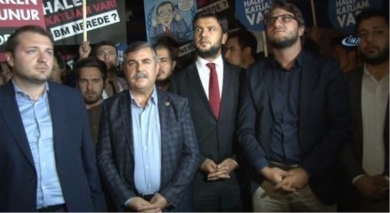 AK Partililerden Halep saldırısına kınama