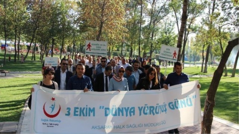 Aksaray`da Sağlıklı Yaşam İçin Yürüdüler