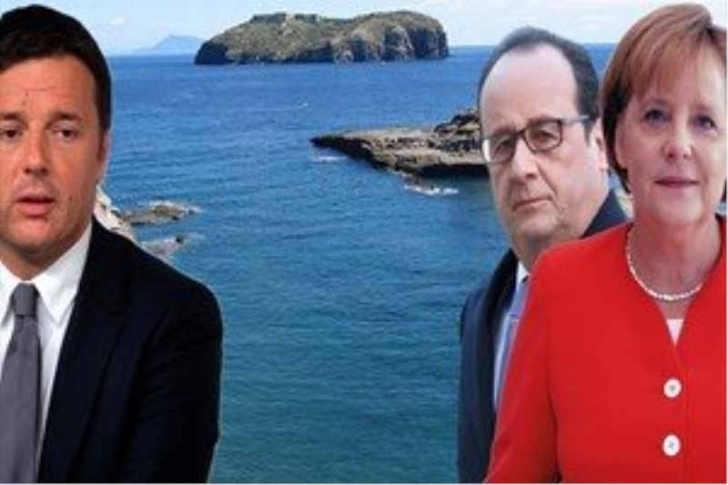 Almanya Fransa İtalya kayalıklarda toplanıyor