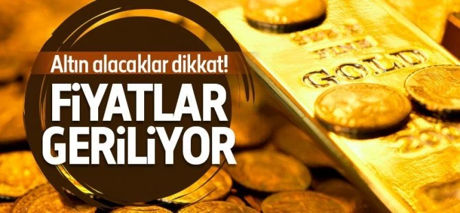 Altın fiyatları geriliyor
