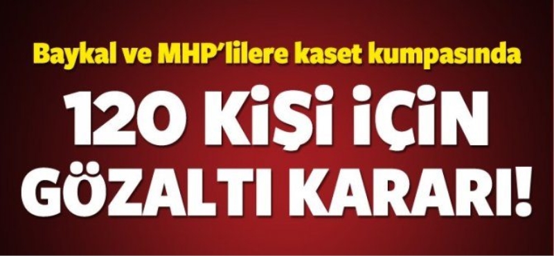 Ankara'da kaset kumpas operasyonu!