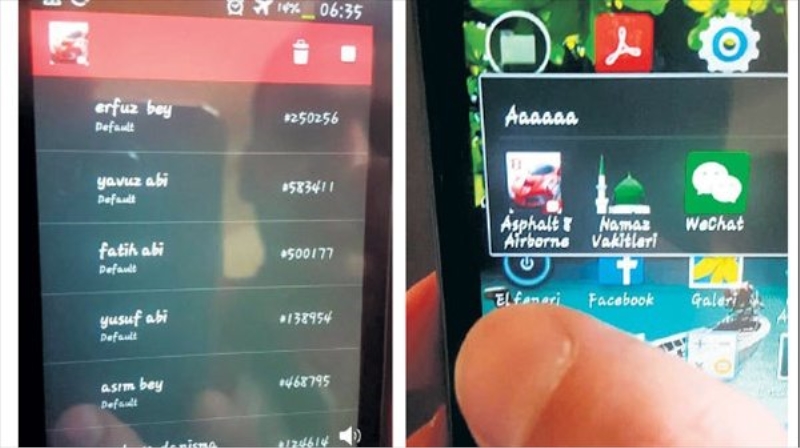 Araba oyunu görünümlü programla haberleşmişler