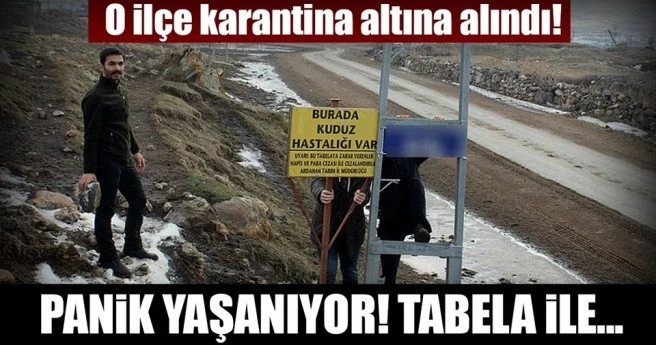ARDAHAN`DA 1 İLÇE VE 3 KÖYDE KUDUZ KARANTİNASI