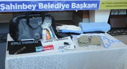 Askere gideceklere ihtiyaç çantası