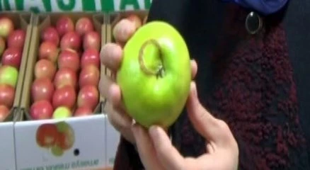 Ay-yıldızlı elma görenleri şaşırttı