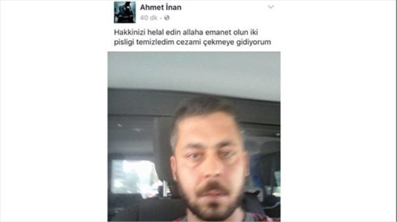 Baba ve oğlunu öldürüp Facebook`ta selfie paylaştı