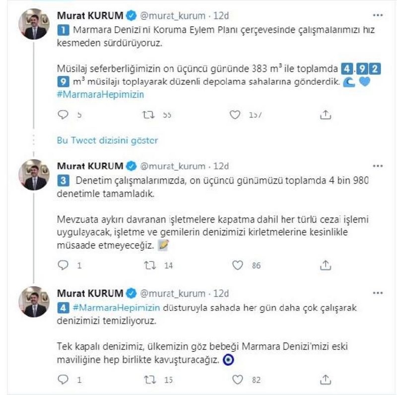 Bakan Kurum: 