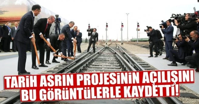 Bakü`de tarihi an! Asrın projesini 5 lider böyle açtı