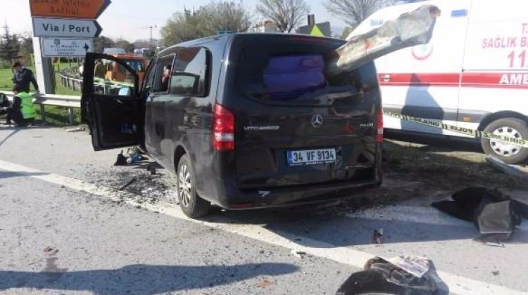 Bariyer lüks otomobile ok gibi girdi!