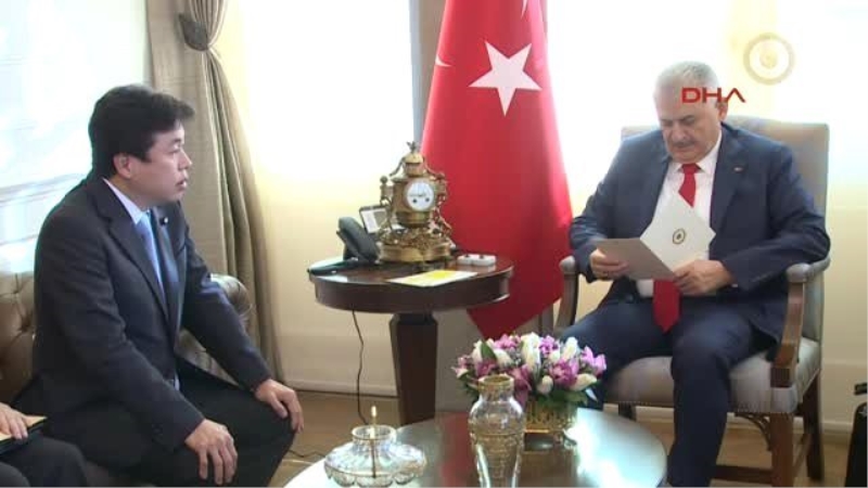 Başbakan Yıldırım, Japonya Uzay Teknolojileri Bakanı ile Milli Eğitim Bakanı İsmet Yılmaz ile...