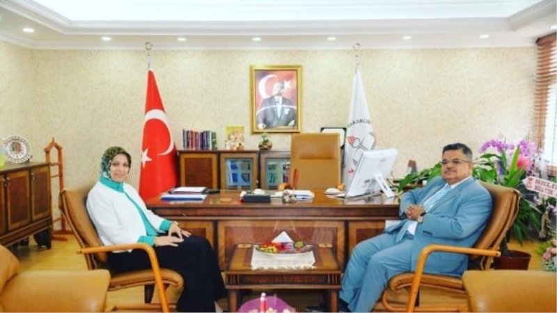 Başkan Yağcı`dan, İl Milli Eğitim Müdürü Fazilet Durmuş`a Hayırlı Olsun Ziyareti