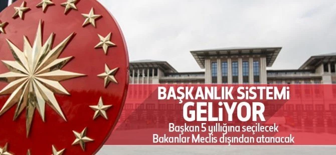 Başkanlık sistemi önümüzdeki yıl geliyor