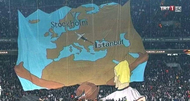 Beşiktaşlı Taraftarlar, Koreografide Kıbrıs`ı Unuttu