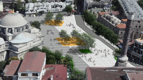 Beyazıt Meydanı`ndaki çalışmaların detayları belli oldu