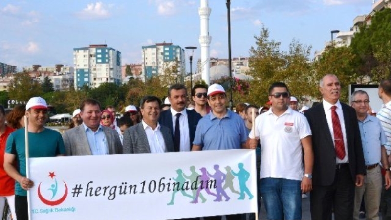 Çanakkale`de `Sağlık İçin Hergün 10 Bin Adım` Etkinliği