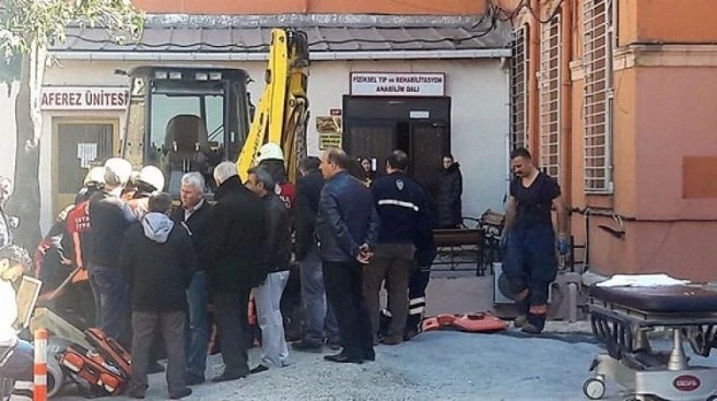 Çapa Tıp Fakültesi`nde göçük!