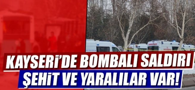 Çarşı iznine çıkan askerlerin bulunduğu otobüse bombalı saldırı