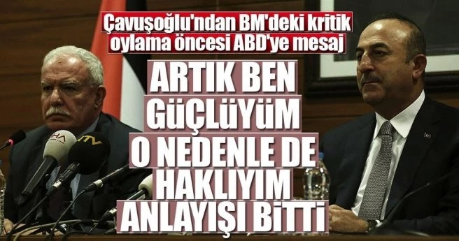 Çavuşoğlu: Artık dünya değişti
