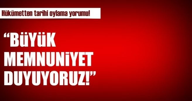 ÇAVUŞOĞLU: BÜYÜK MEMNUNİYET DUYUYORUZ