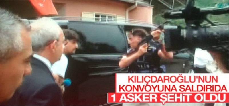 CHP konvoyuna saldırıda 1 asker şehit oldu
