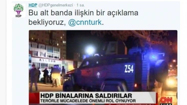 CNN Türk HDP'den özür diledi