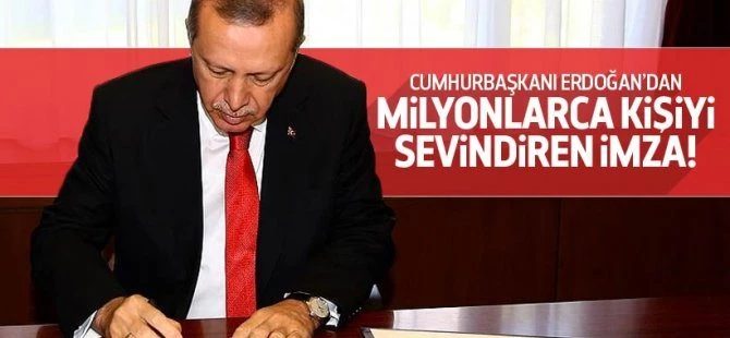 Cumhurbaşkanı'ndan asgari ücretlileri sevindiren imza
