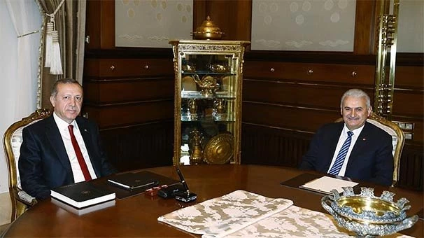 Cumhurbaşkanı Erdoğan, Başbakan Yıldırım`ı kabul etti
