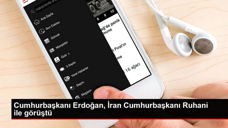 Cumhurbaşkanı Erdoğan, İran Cumhurbaşkanı Ruhani ile görüştü