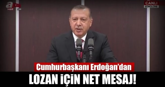 CUMHURBAŞKANI ERDOĞAN: JAPONYA`NIN LOZAN`DA NE İŞİ VAR?