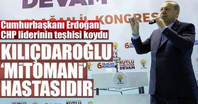 Cumhurbaşkanı Erdoğan, Kılıçdaroğlu`nun teşhisini koydu