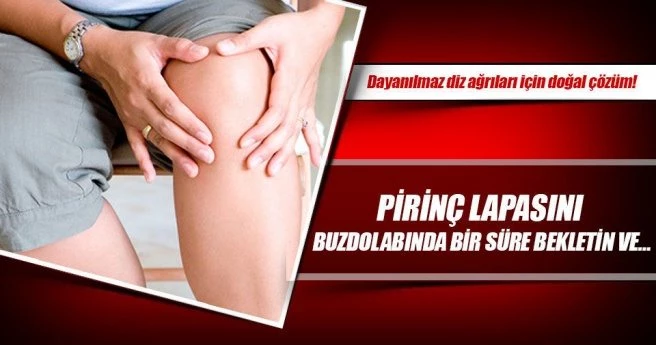 Dayanılmaz diz ağrıları için doğal çözüm!