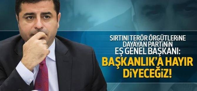 Demirtaş: Parlamento ve referandumda hayır diyeceğiz!