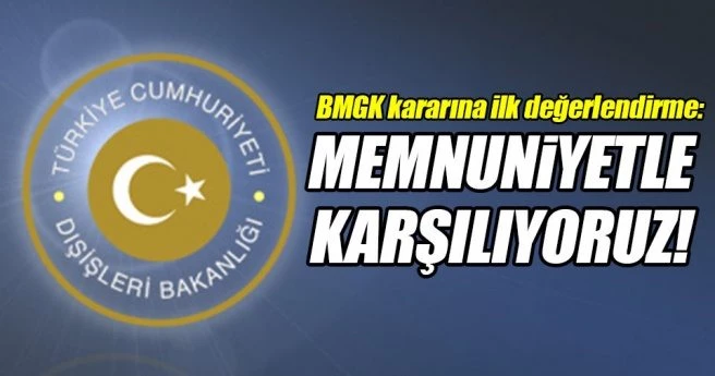 Dışişleri Bakanlığı BMGK`nın Filistin kararını değerlendirdi!